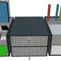 Bộ khay kệ để bàn đa năng, đựng bút và điện thoại, in dễ dàng không cần support - Thumbnail 4