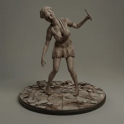 Mô hình 3D Silent Hill - Nurse (Y tá) 2006 dành cho sưu tầm