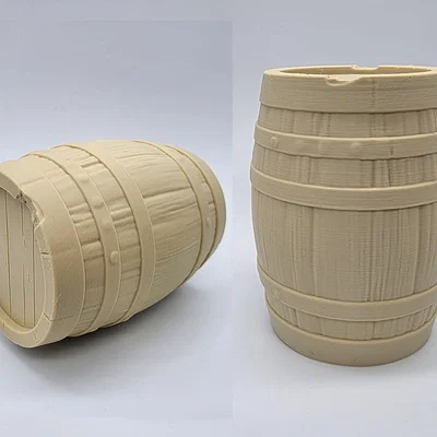 Mô hình thùng gỗ 3D chi tiết cao (No Support)