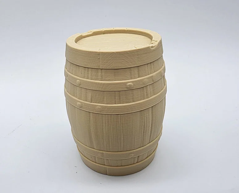 Mô hình thùng gỗ 3D chi tiết cao (No Support) - Image 2