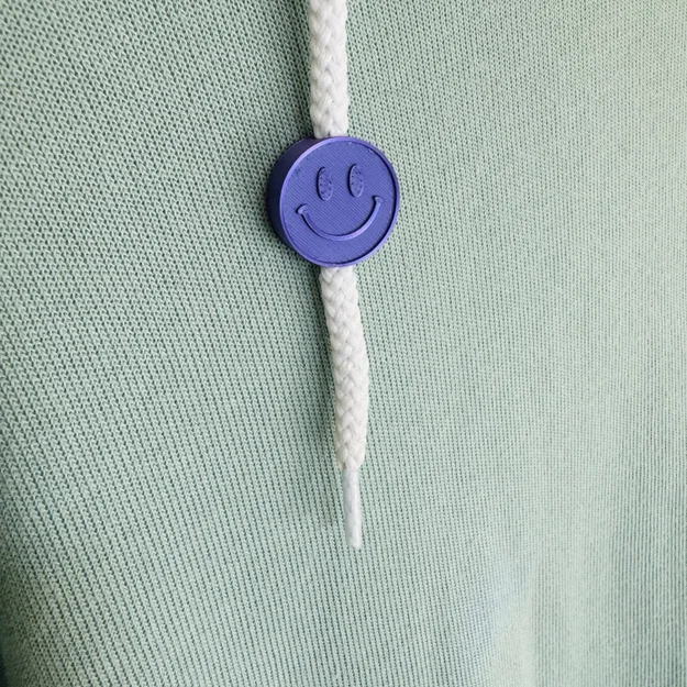 Hạt trang trí hình mặt cười (smiley face bead) cho dây giày và dây rút - Image 1