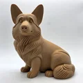 Tượng Corgi Ngồi Đáng Yêu - Thumbnail 2