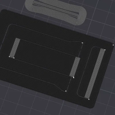 Giá đỡ điện thoại siêu mỏng kích thước thẻ tín dụng với bản lề TPU