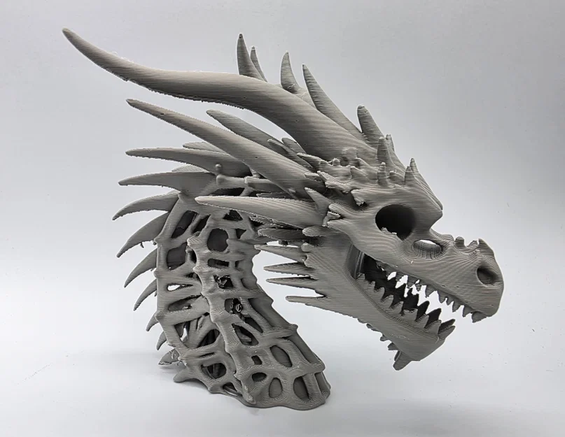 Tượng Đầu Rồng Xương 3 (Skeletal Dragon Bust 3) - Image 1
