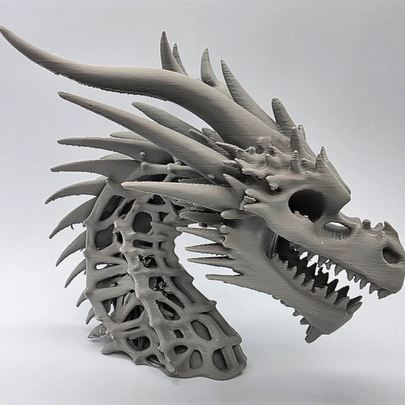 Tượng Đầu Rồng Xương 3 (Skeletal Dragon Bust 3)