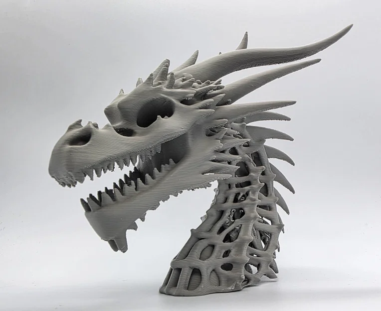 Tượng Đầu Rồng Xương 3 (Skeletal Dragon Bust 3) - Image 2