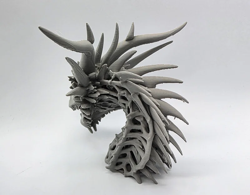 Tượng Đầu Rồng Xương 3 (Skeletal Dragon Bust 3) - Image 3