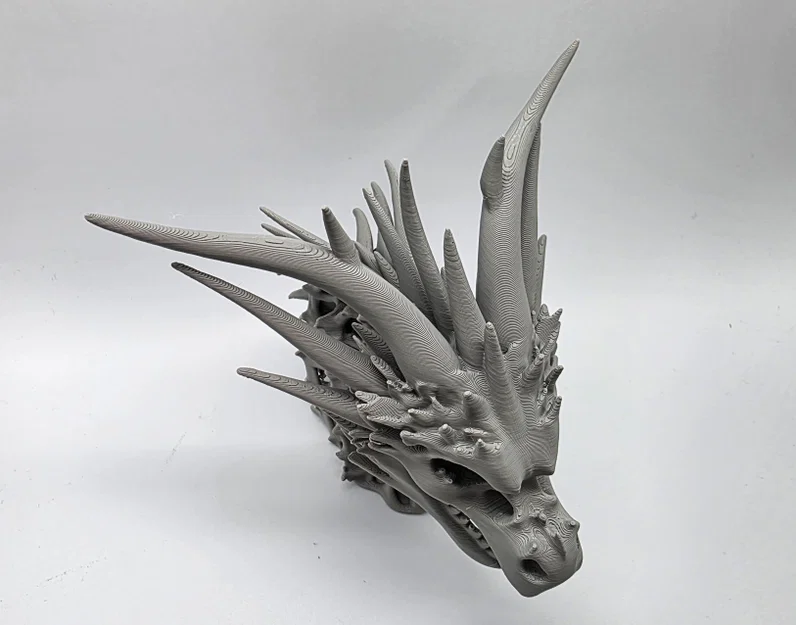 Tượng Đầu Rồng Xương 3 (Skeletal Dragon Bust 3) - Image 5