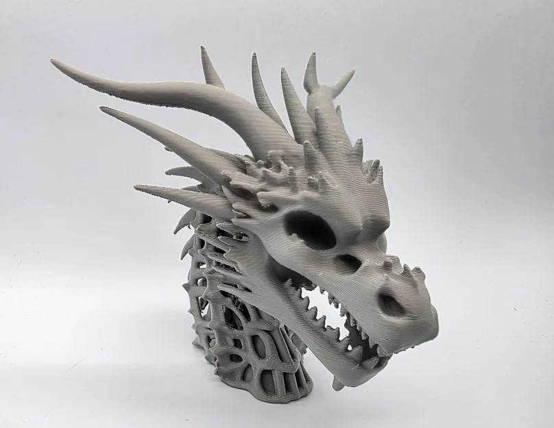 Tượng Đầu Rồng Xương 3 (Skeletal Dragon Bust 3) - Image 6