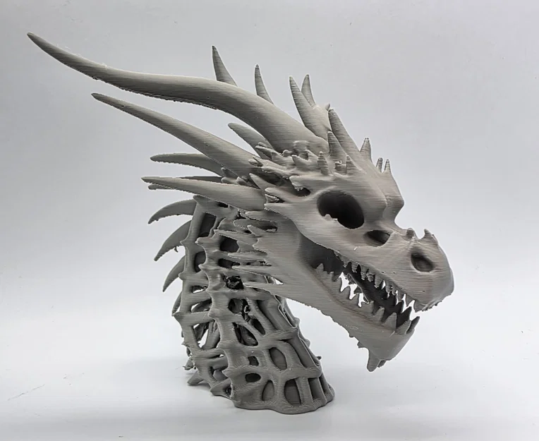 Tượng Đầu Rồng Xương 3 (Skeletal Dragon Bust 3) - Image 7