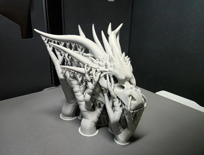 Tượng Đầu Rồng Xương 3 (Skeletal Dragon Bust 3) - Image 8