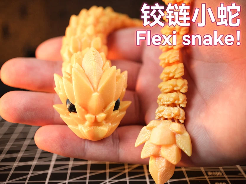 Mô hình rắn khớp nối (Flexi Snake) - Đồ chơi in 3D linh hoạt cực chất - Image 1