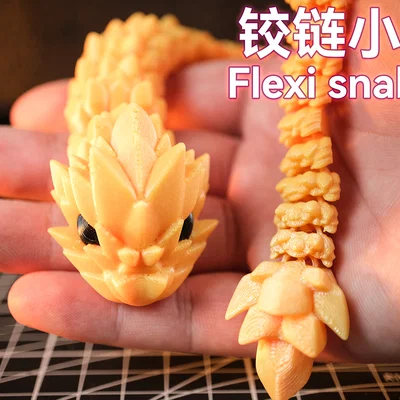 Mô hình rắn khớp nối (Flexi Snake) - Đồ chơi in 3D linh hoạt cực chất