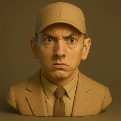 Tượng bán thân Eminem - Huyền thoại Rap