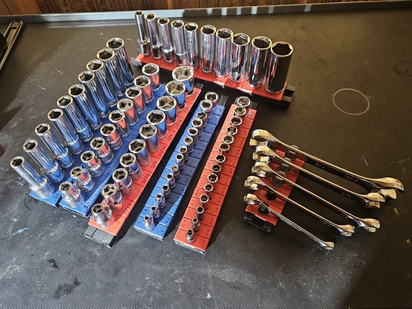 Bộ khay đựng đầu khẩu TrackTwist 1/4" - 3/4" hỗ trợ Gridfinity - Image 1
