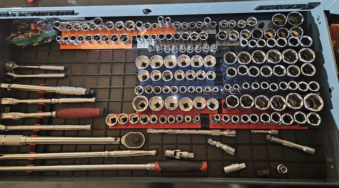 Bộ khay đựng đầu khẩu TrackTwist 1/4" - 3/4" hỗ trợ Gridfinity - Image 3