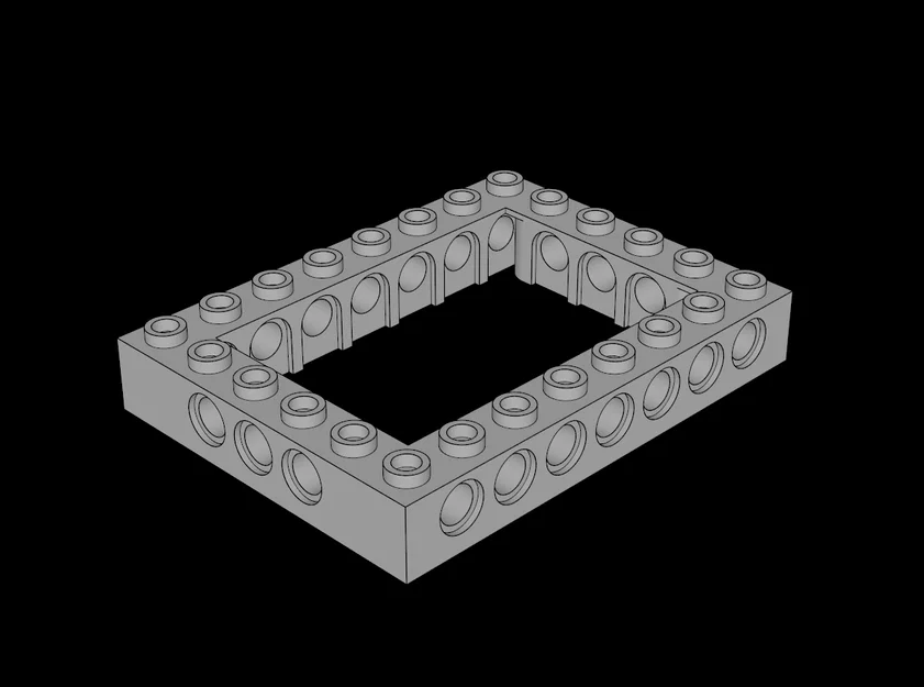 Gạch Technic 6x8 khung rỗng tương thích Lego (32532) in 3D - Image 1