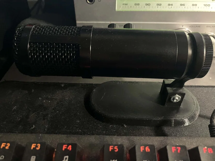 Chân đế micro nằm ngang tối giản cho bàn làm việc chuyên nghiệp - Image 2