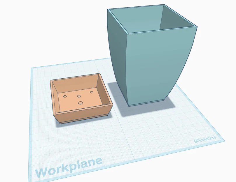 Mẫu Chậu Trồng Cây Để Bàn Dễ Thương In 3D Đơn Giản - Image 1