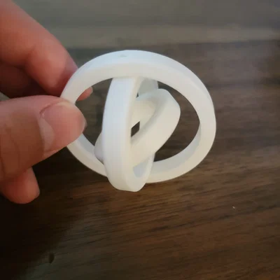 Mô hình Gyroscope 3 vòng xoay - Đồ chơi Fidget in 3D cực thú vị