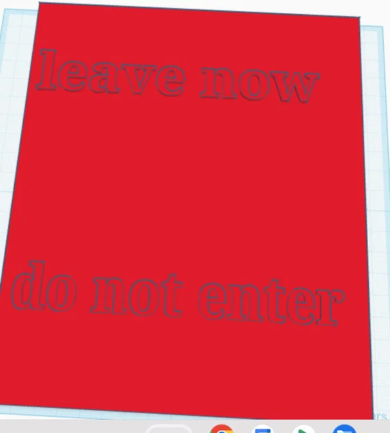 Bảng Cảnh Báo Treo Cửa 3D - Leave Now Do Not Enter - Image 1