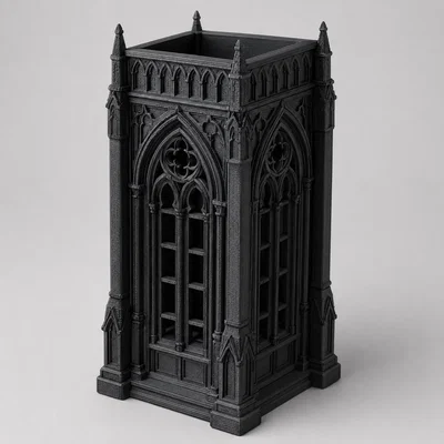 Ống Đựng Bút Gothic - Thiết Kế Cổ Điển Tinh Xảo Cho Bàn Làm Việc
