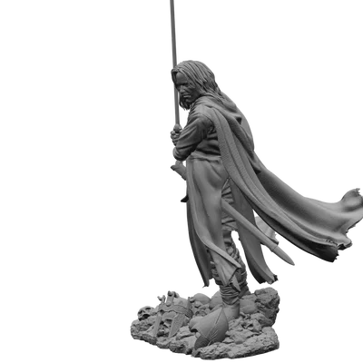 Tượng 3D Aragorn - Mô hình chi tiết cao từ The Lord of the Rings