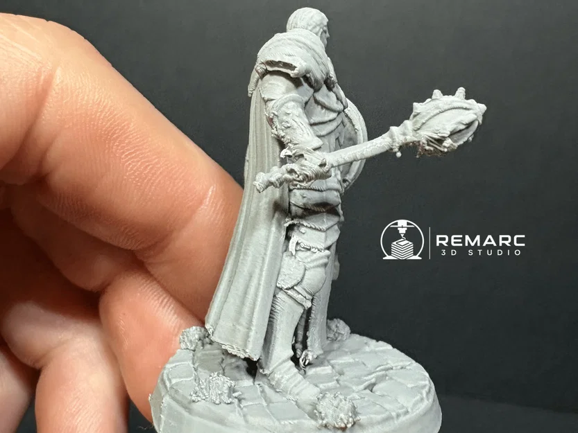 Mô hình Human Cleric Warrior – Hiệp sĩ Thánh 50mm - Image 4