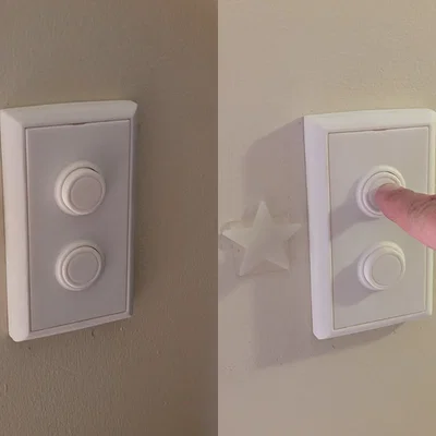 Bộ chuyển đổi công tắc nhấn đôi hiện đại (Dành cho Decora Switch)