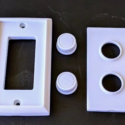 Bộ chuyển đổi công tắc nhấn đôi hiện đại (Dành cho Decora Switch)