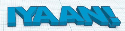 Mô hình chữ nổi 3D tên IYAAN trang trí để bàn cực đẹp - Image 1