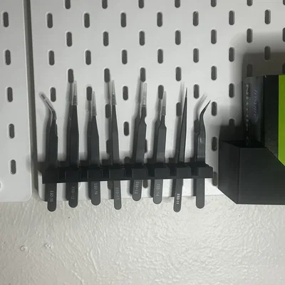 SKADIS Tweezer Holder x10 - Giá treo 10 nhíp cho bảng SKÅDIS