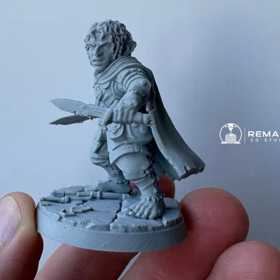 Mô hình Halfling Rogue | Scout cho Fantasy RPG – 50mm