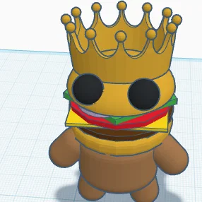 Mô hình Burger King 3D vui nhộn - Tải file STL miễn phí