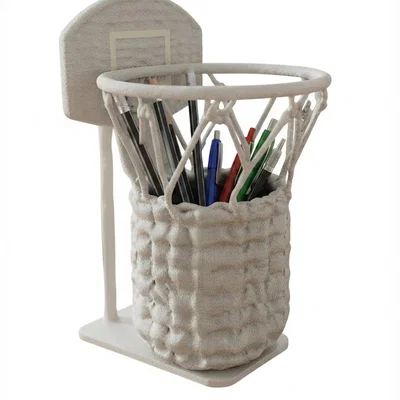 Ống Cắm Bút Hình Rổ Bóng Rổ 3D Siêu Độc Đáo Cho Bàn Làm Việc