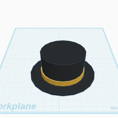 Mô hình mũ cao (Top Hat) cổ điển dùng in 3D trang trí độc đáo