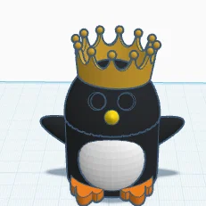 Mô hình 3D chim cánh cụt hoàng gia phát sáng độc đáo (Light Up Penguin)