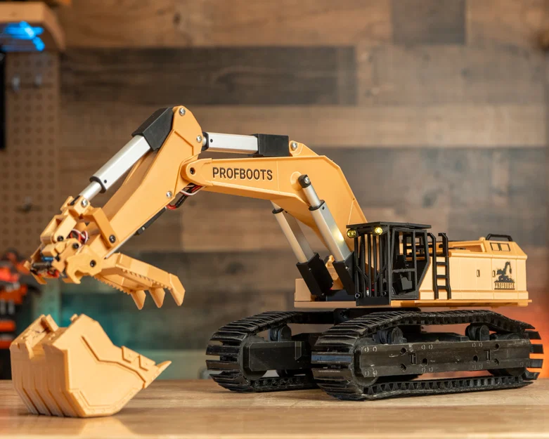 Máy xúc điều khiển từ xa (RC Excavator) in 3D - Image 2