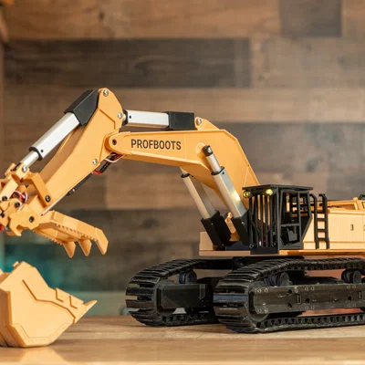 Máy xúc điều khiển từ xa (RC Excavator) in 3D