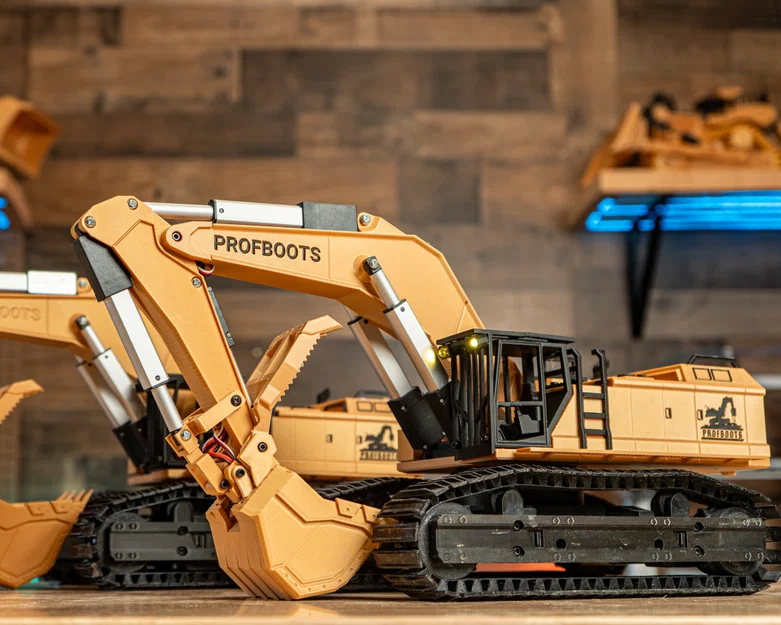 Máy xúc điều khiển từ xa (RC Excavator) in 3D - Image 5