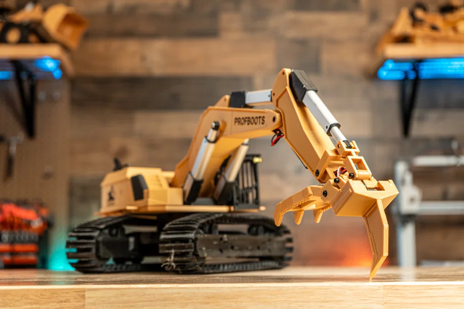 Máy xúc điều khiển từ xa (RC Excavator) in 3D - Image 10