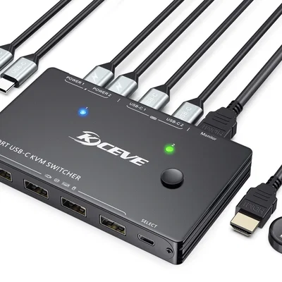 Giá đỡ để bàn cho nút chuyển đổi KVM Kceve USB Type-C