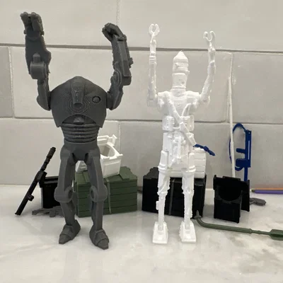 Mô hình 3D B2 Super Battle Droid (Phong cách Kenner Star Wars)