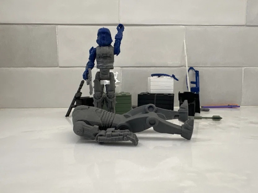 Mô hình 3D B2 Super Battle Droid (Phong cách Kenner Star Wars) - Image 6