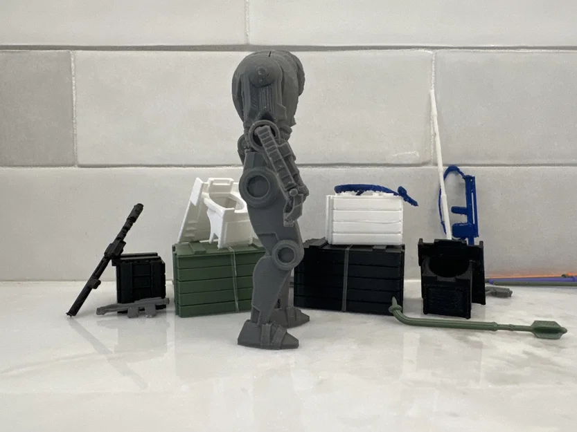 Mô hình 3D B2 Super Battle Droid (Phong cách Kenner Star Wars) - Image 9