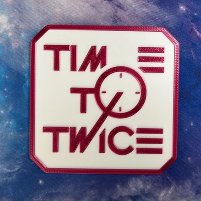 Miếng lót ly Time to TWICE in 3D siêu đẹp cho fan Kpop