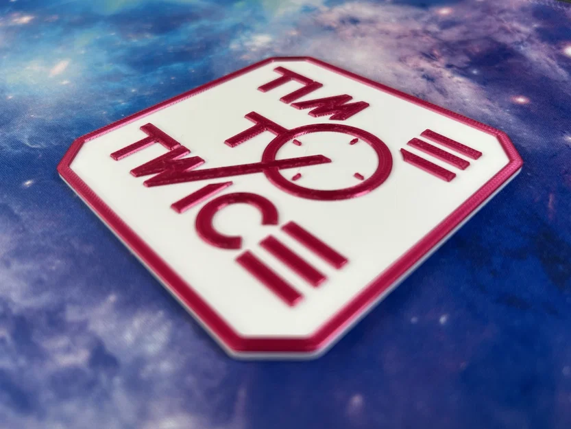 Miếng lót ly Time to TWICE in 3D siêu đẹp cho fan Kpop - Image 2