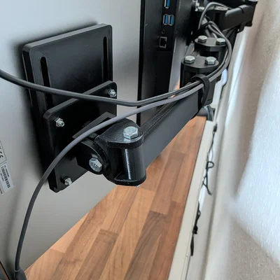 Tấm plate gắn VESA 75mm có thể điều chỉnh độ cao