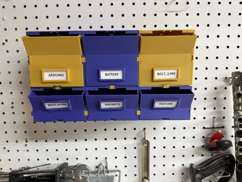 Khay lưu trữ lắp ghép cho bảng treo đồ (Pegboard) - Image 1