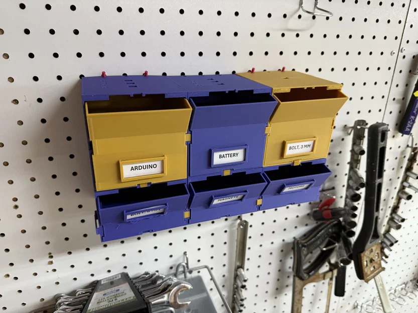 Khay lưu trữ lắp ghép cho bảng treo đồ (Pegboard) - Image 2